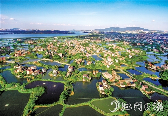 鶴山市逐步構(gòu)建“以水興水”新格局，為“百千萬工程”聚力賦能。圖為古勞水鄉(xiāng)。林景文