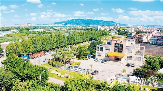 近年來，英南村以黨建引領綠美鄉(xiāng)村建設，大大提升了宜居宜業(yè)水平。圖為英南村黨群服務中心。