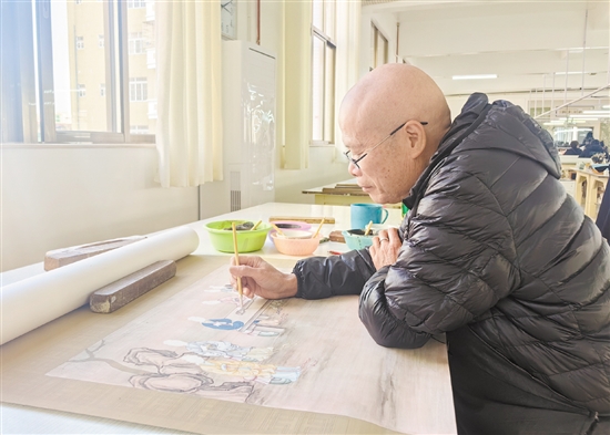 鐘昌華尤其擅長畫人物和竹。