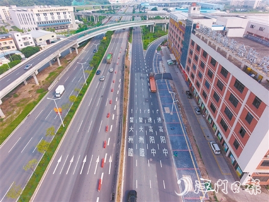 S385線三江官田擁堵路段治理工程完工，改善群眾出行條件。