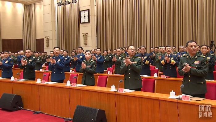 △2025年3月7日，解放軍和武警部隊代表團全體會議現(xiàn)場。