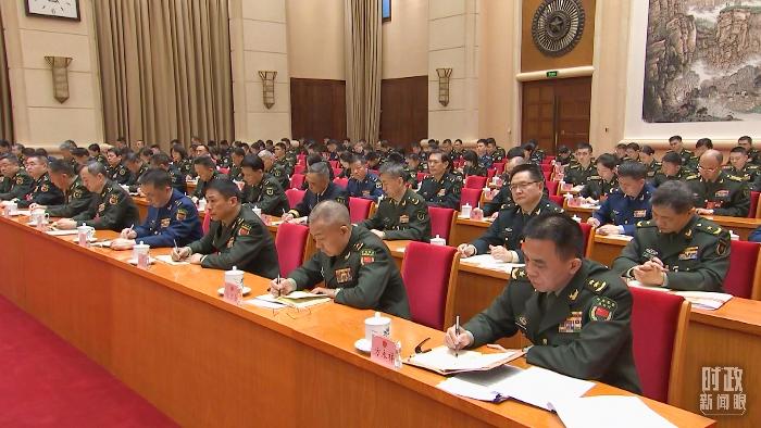 △2025年3月7日，解放軍和武警部隊代表團全體會議現(xiàn)場。