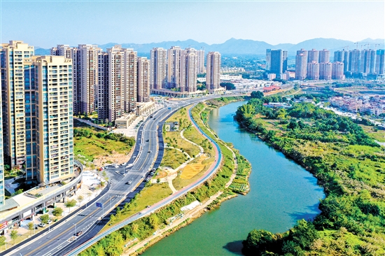 臺(tái)山市新昌水水利風(fēng)景區(qū)。