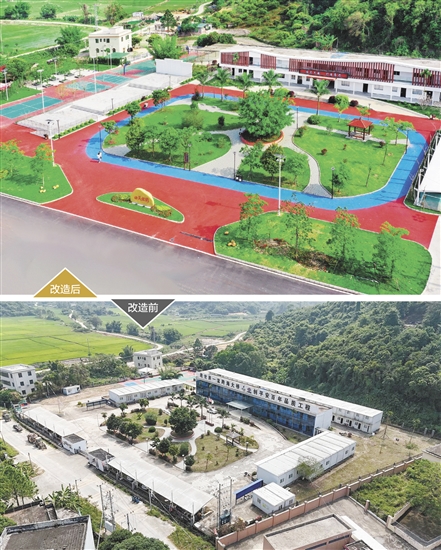 田頭公園建設(shè)面積約1.2萬平方米，運動場、小廣場、舞臺、休息座椅、充電停車位等設(shè)施配套完善。