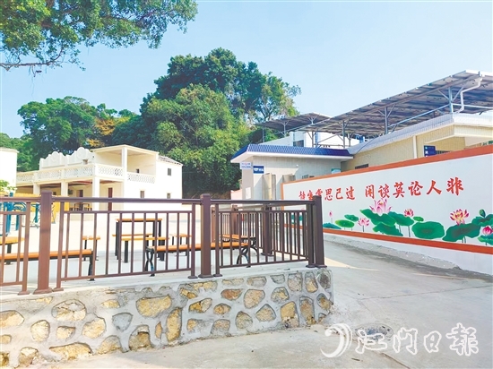 北陡鎮(zhèn)大步頭村基礎(chǔ)設(shè)施實現(xiàn)全面升級，村口閑置荒地經(jīng)過硬底化改造、增設(shè)健身器材，成為村民茶余飯后的“打卡點”。