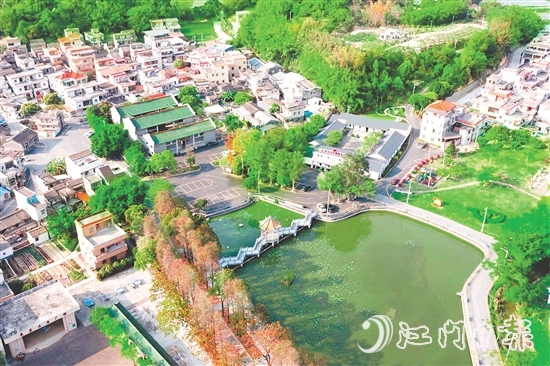 中鐵廣州局支持來蘇村建成八斗橋、游客驛站等基礎設施。圖為來蘇村新貌。