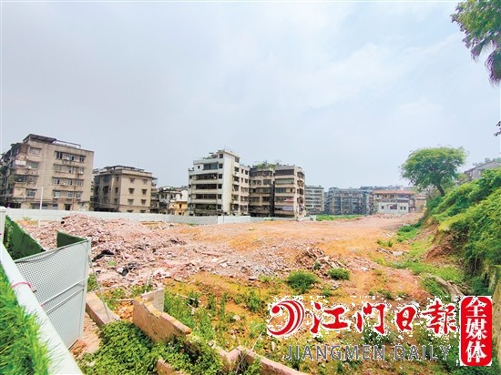 新會詩書街舊改地塊實景圖。
