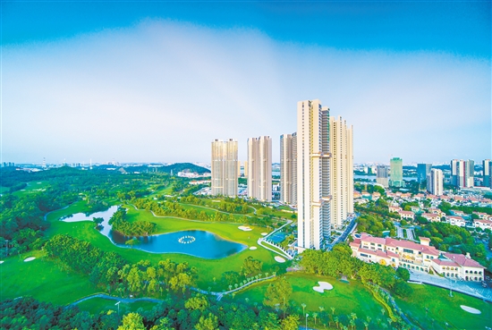 蒲葵之夢(mèng)·天心與高爾夫球場無距接壤。