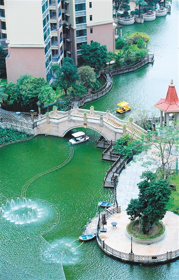 錦富匯景灣小區(qū)環(huán)境優(yōu)美。