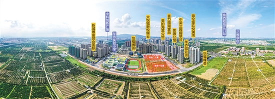 位于新會區(qū)的樞紐新城厚德路北側(cè)、新會華僑實驗小學(xué)東側(cè)地塊（地塊一）和樞紐新城今華路南側(cè)、新會華僑實驗小學(xué)東北側(cè)地塊（地塊二）。